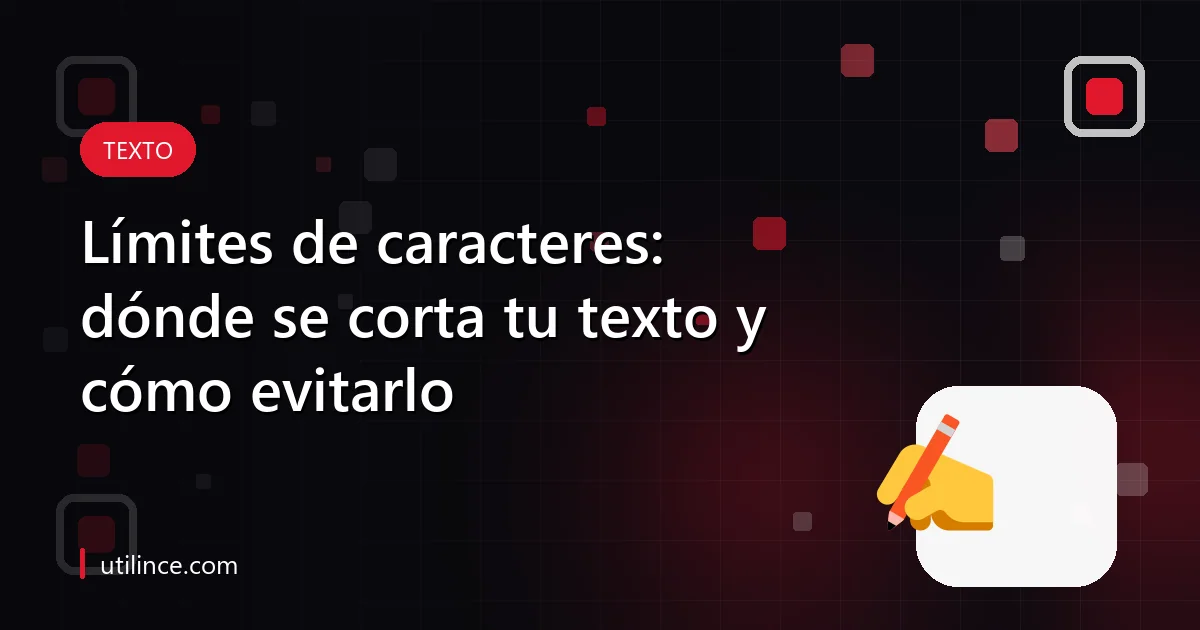 Texto recortado por un límite de caracteres
