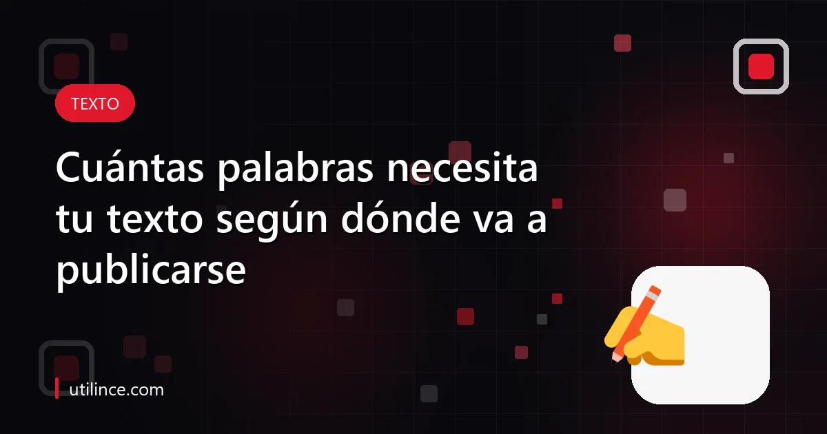Texto con contador de palabras