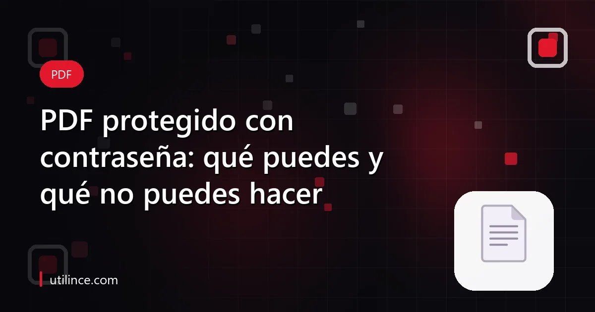 Documento PDF con un candado