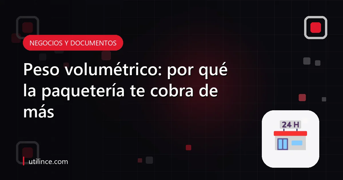 Caja de envío medida con cinta métrica
