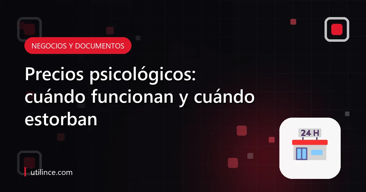 Etiquetas de precio con terminaciones distintas