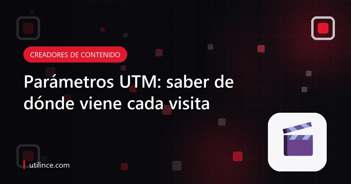 Enlaces etiquetados llegando a un panel de análisis